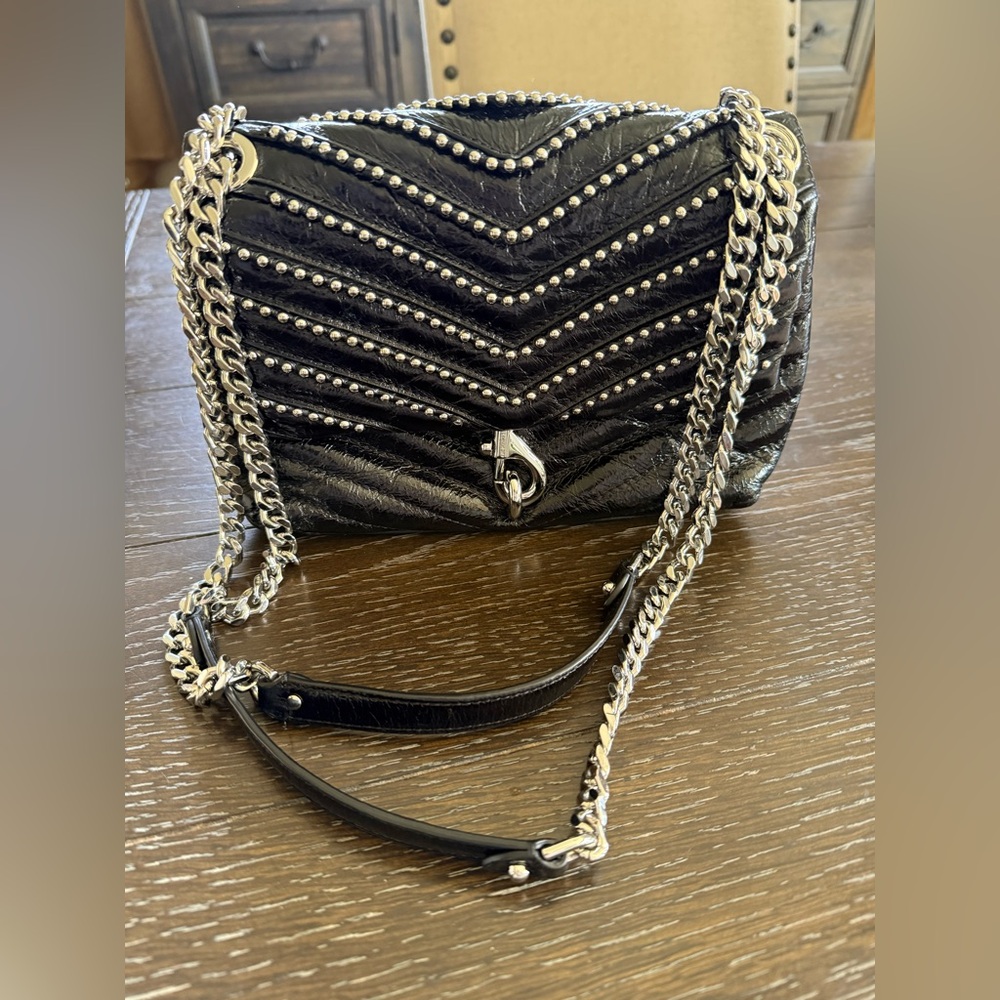 Rebecca Minkoff Black Quilted Chain Shoulder Bag